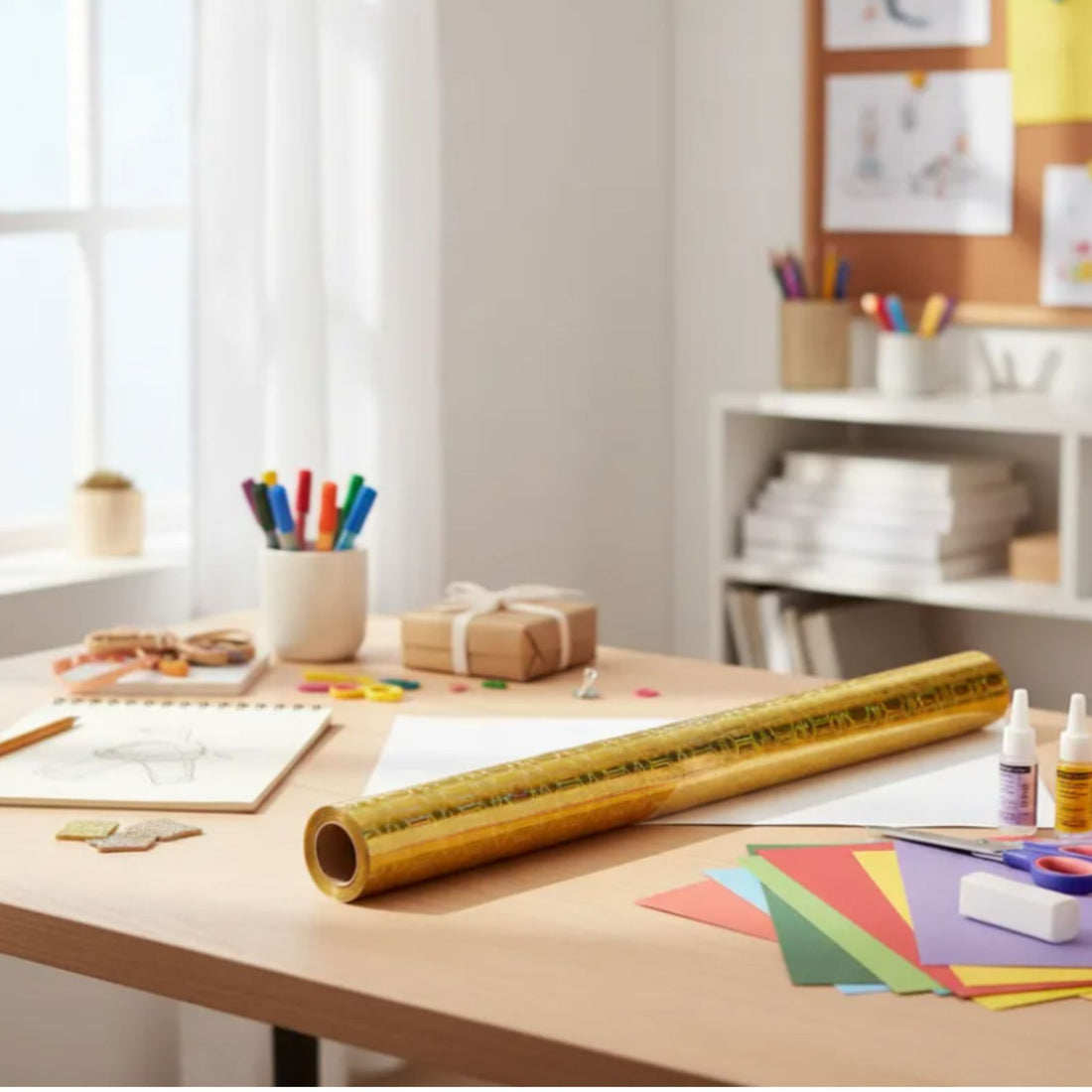 Minc Honeycomb Reactive Foil / Rollo de Papel Metalizado Panal Foil Heidi Swapp