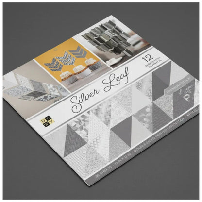 Cardstock Silver Leaf / Block de Cartulina Tonos Plateados Papel DCWV