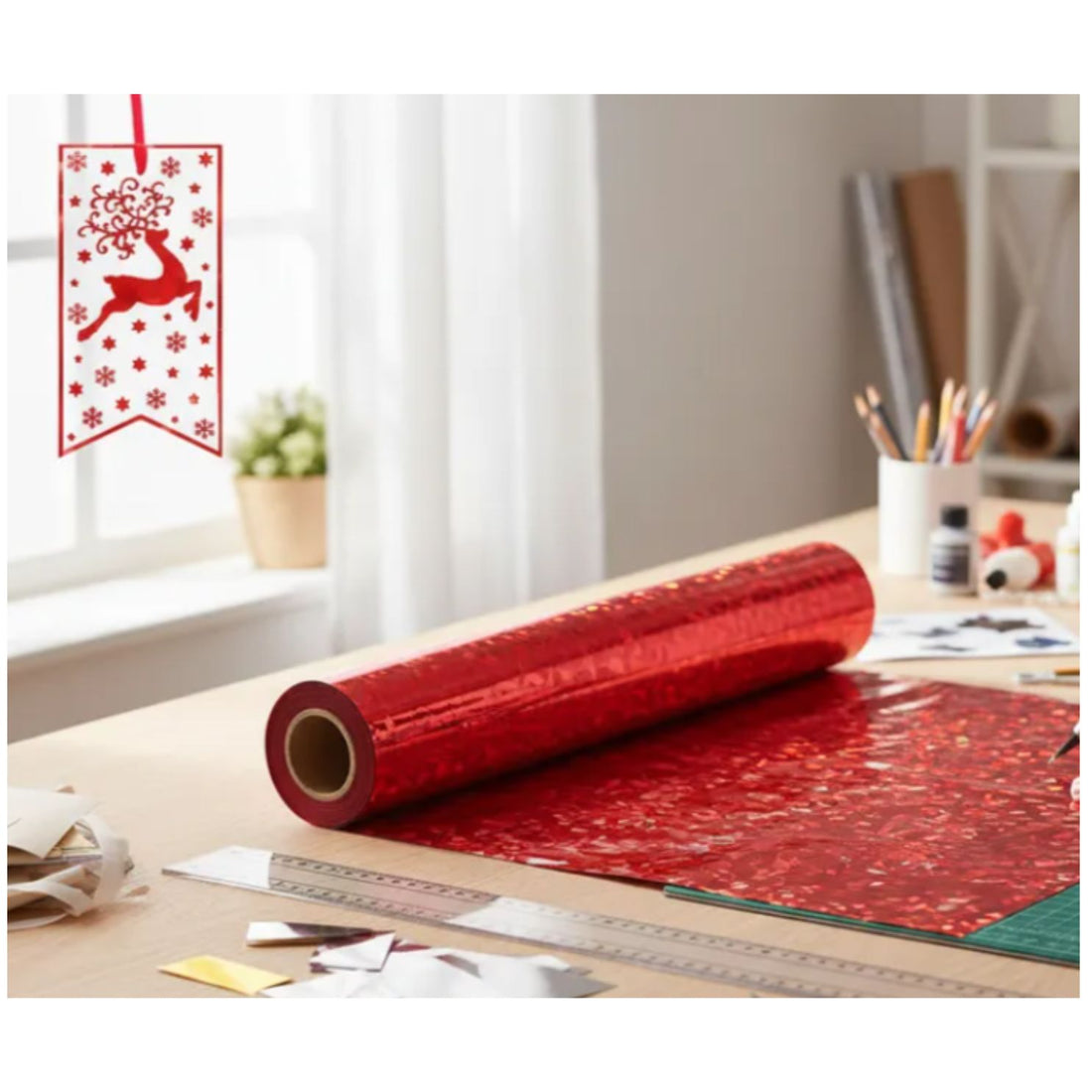 Foil para Tinta Toner Rojo Vidrio Roto 3m Foil Reactivo Angie Guerra