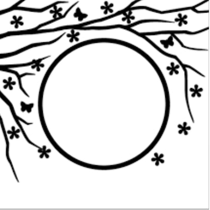 Spring in the air Round Embossing Folder / Folder de Grabado de Marco Circular con Flores Folders de Grabado Nellie Snellen