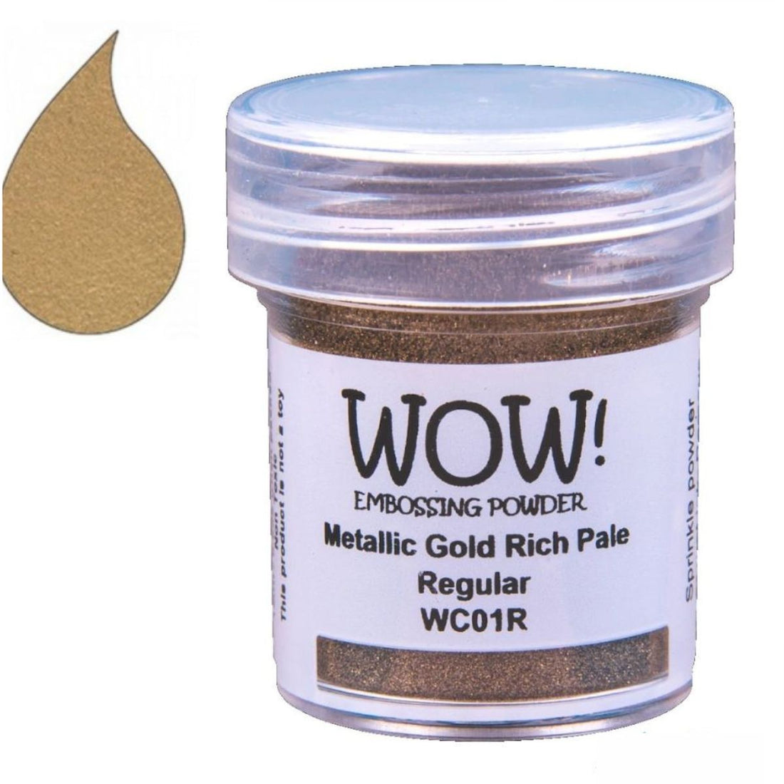 Gold Rich Pale Embossing Powder / Polvo de Embossing Oro Pálido Polvos de Embossing Wow!