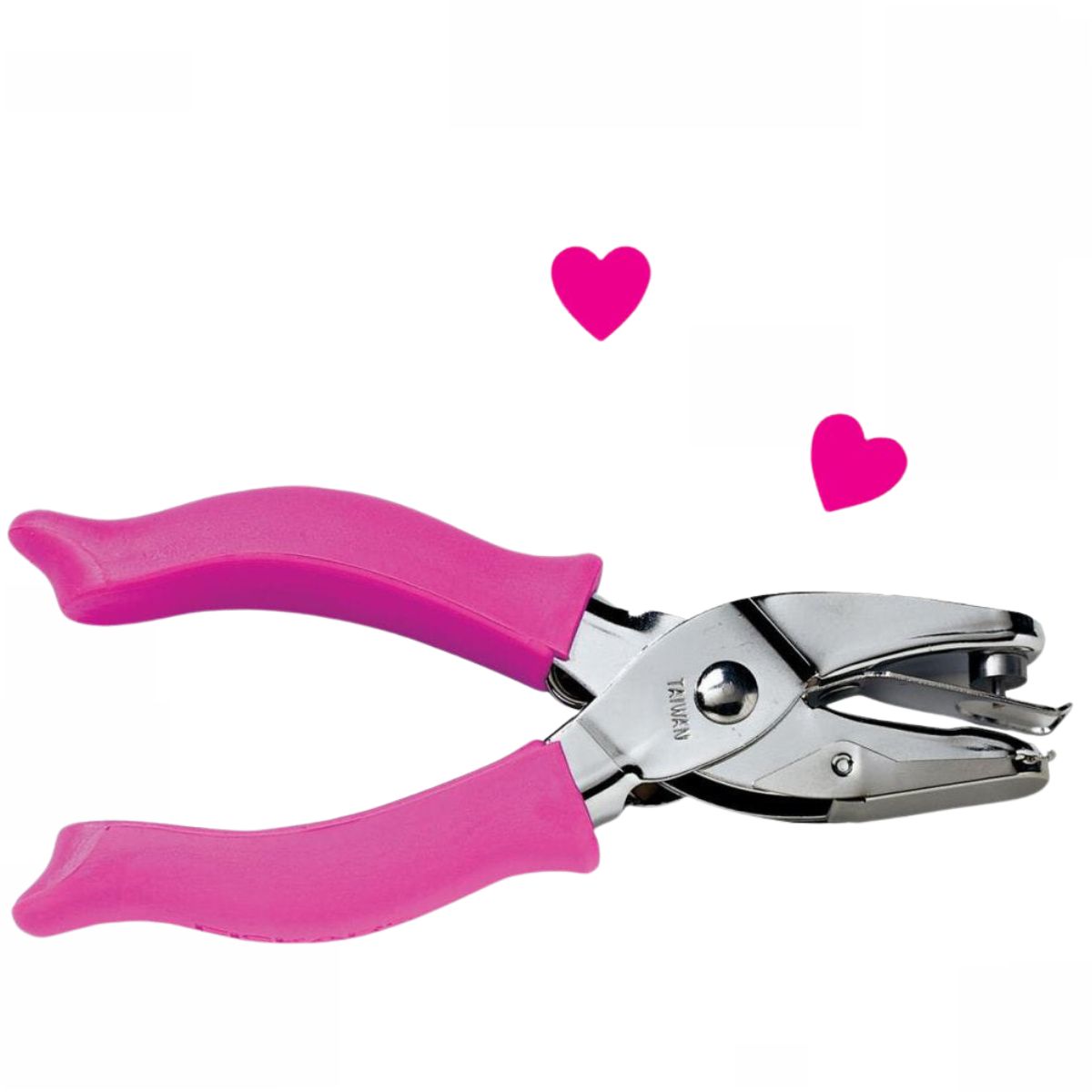 Cushioned Grip Hand Punch Heart 1/4&quot; / Perforadora de Hoyitos de Corazón 0.6 cm Perforadoras Fiskars