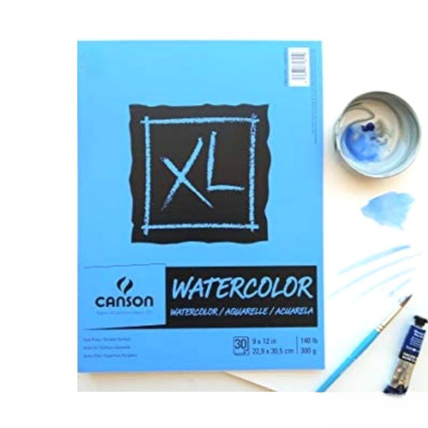 Canson XL Watercolor Paper Pad 9 x 12&quot; / Bloc Para Acuarela Papel para Arte Canson