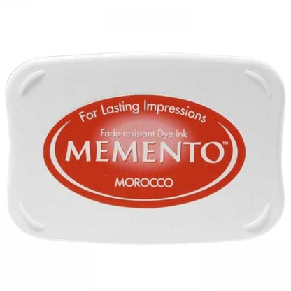 Morocco Memento / Cojín de Tinta para Sellos Naranja Oscuro Tintas TSUKINEKO