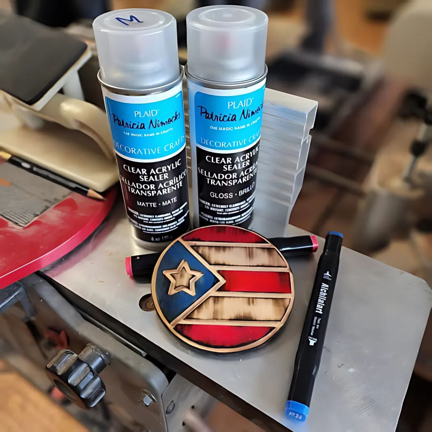 Clear Acrylic Sealer Aerosol / Sellador Acrílico Transparente Mate Pinturas Plaid