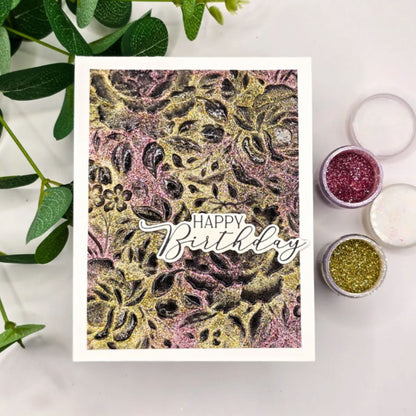 Earth Sparkles Glitter / Polvo Brillantina Rosa Biodegradable Polvos de Embossing Wow!