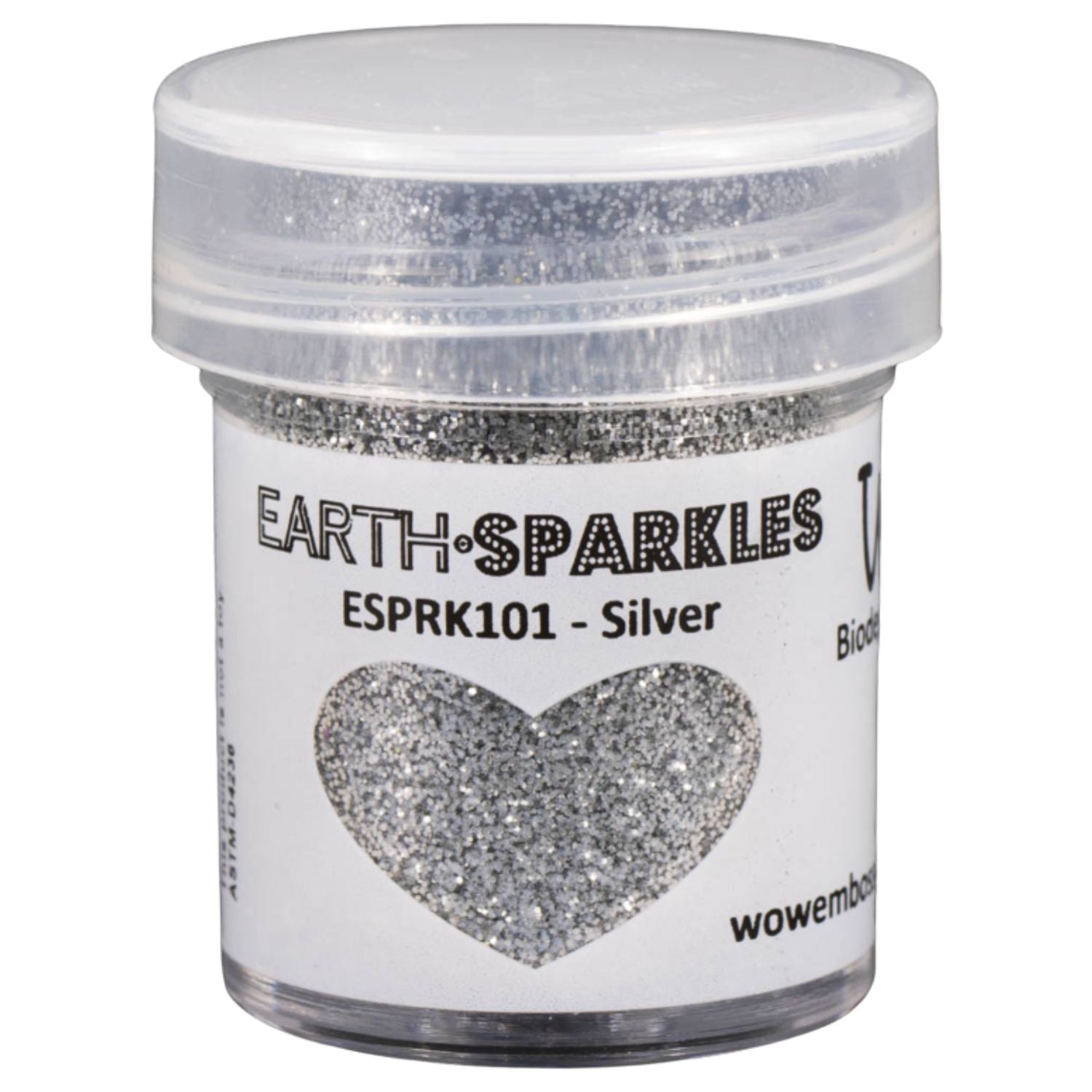 Earth Sparkles Glitter / Polvo Brillantina Plata Biodegradable Polvos de Embossing Wow!