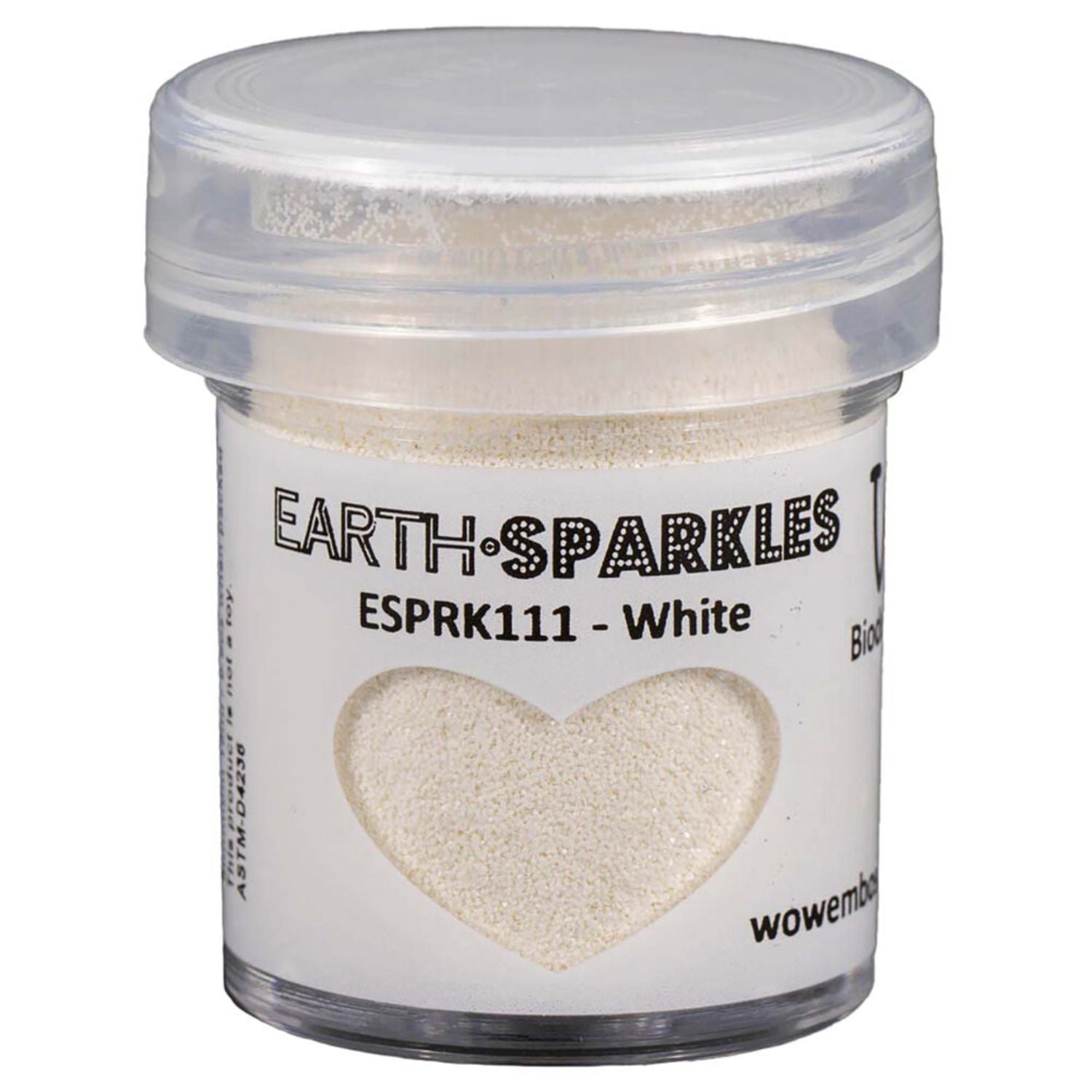Earth Sparkles Glitter / Polvo Brillantina Blanca Biodegradable Polvos de Embossing Wow!