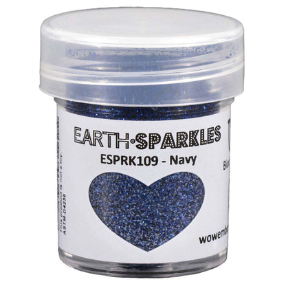 Earth Sparkles Glitter / Polvo Brillantina Azul Navy Biodegradable Polvos de Embossing Wow!