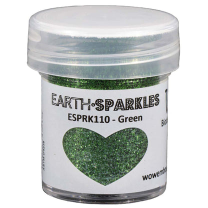 Earth Sparkles Glitter / Polvo Brillantina Verde Biodegradable Polvos de Embossing Wow!