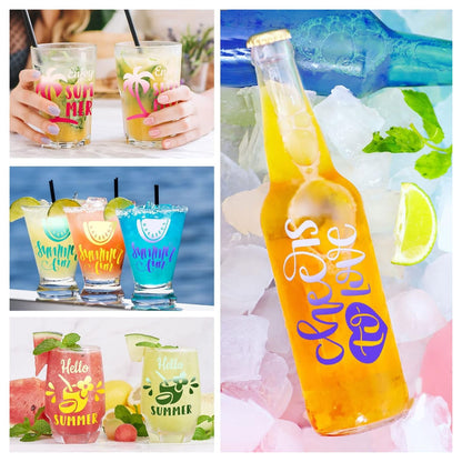 Cold Color Changing Vinyl Pack / 9 Hojas De Vinil Color que Cambian de Color con el Frío Viniles Teckwrap