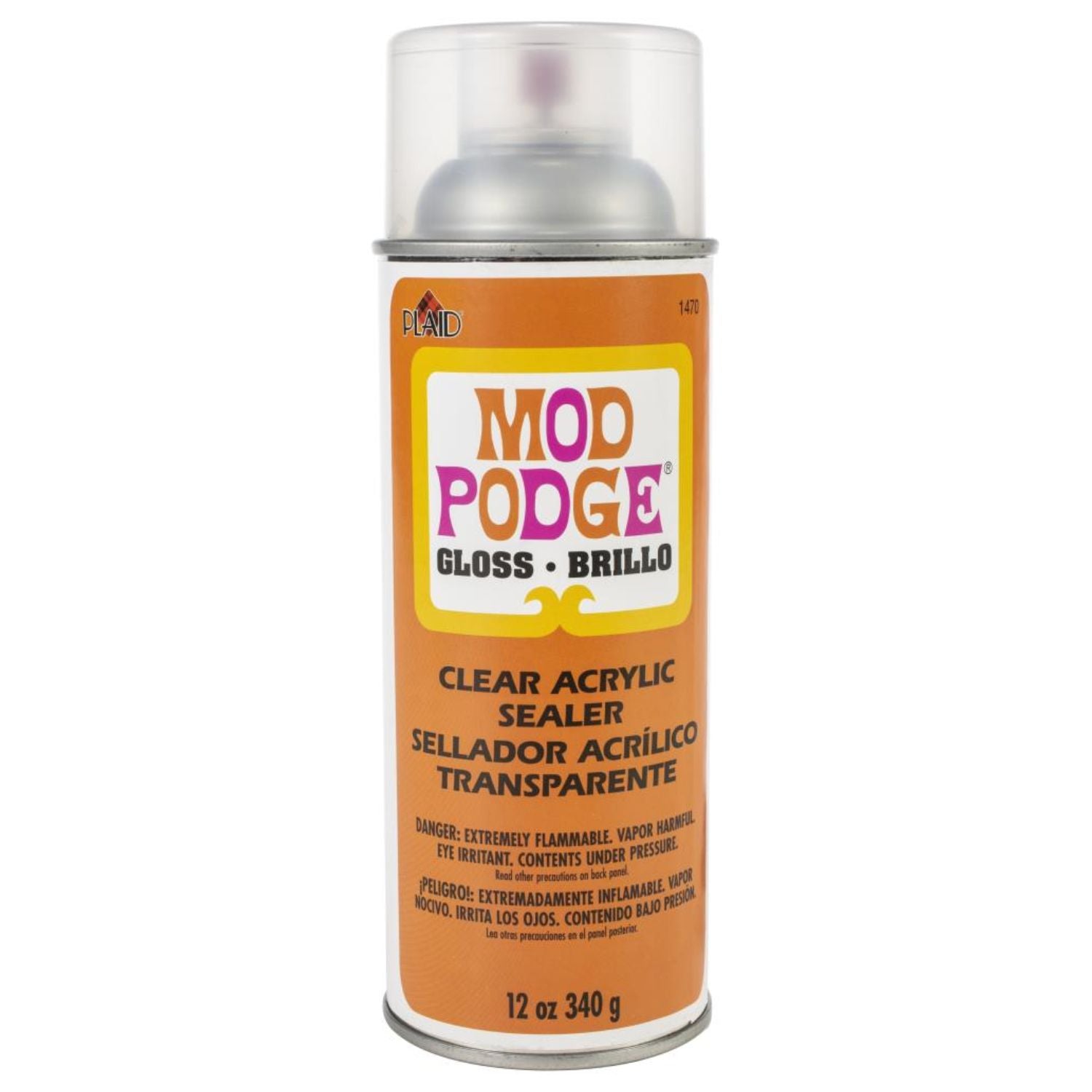 Mod Podge Clear Acrylic Aerosol Sealer / Sellador Acrílico Transparente Brillo Adhesivos / Pegamentos Plaid