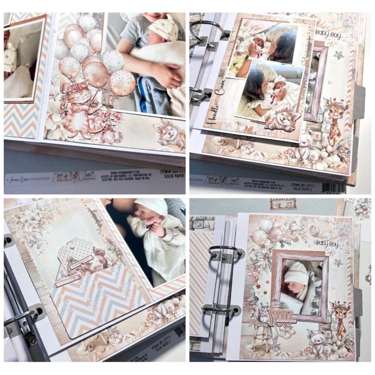 Little Dreamers Collection Pack / Paquete Papel Colección Pequeño Soñador 6x8" Papel, Hojas Sueltas 49 and Market