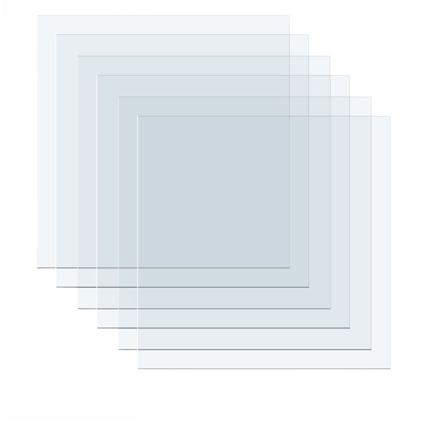 Mold Press Plastic Sheets / 6 Láminas de Plástico para hacer Moldes Accesorios We R Memory Keepers