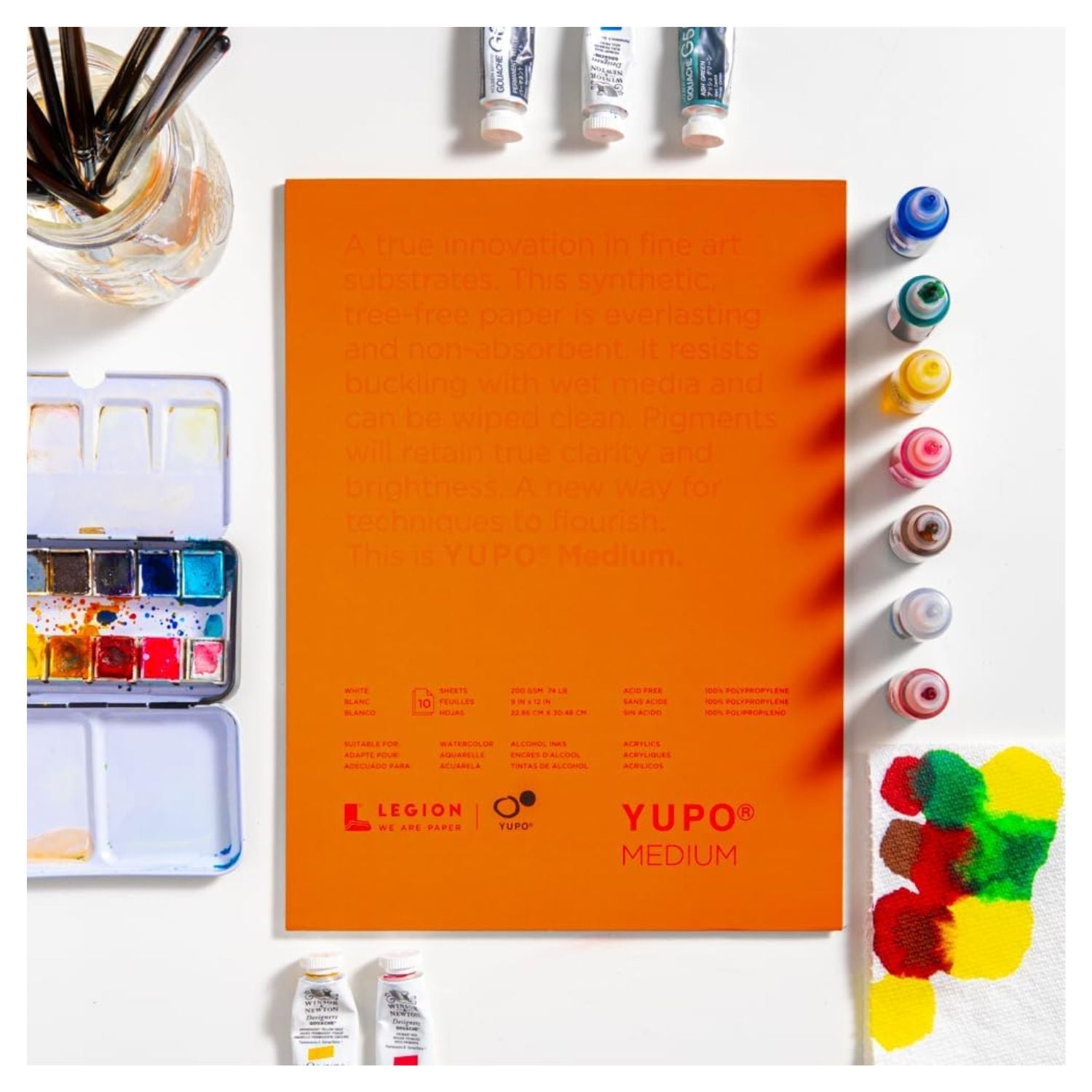 Yupo Medium Pad / Bloc de Papel Mediano Yupo Papel para Arte Legion