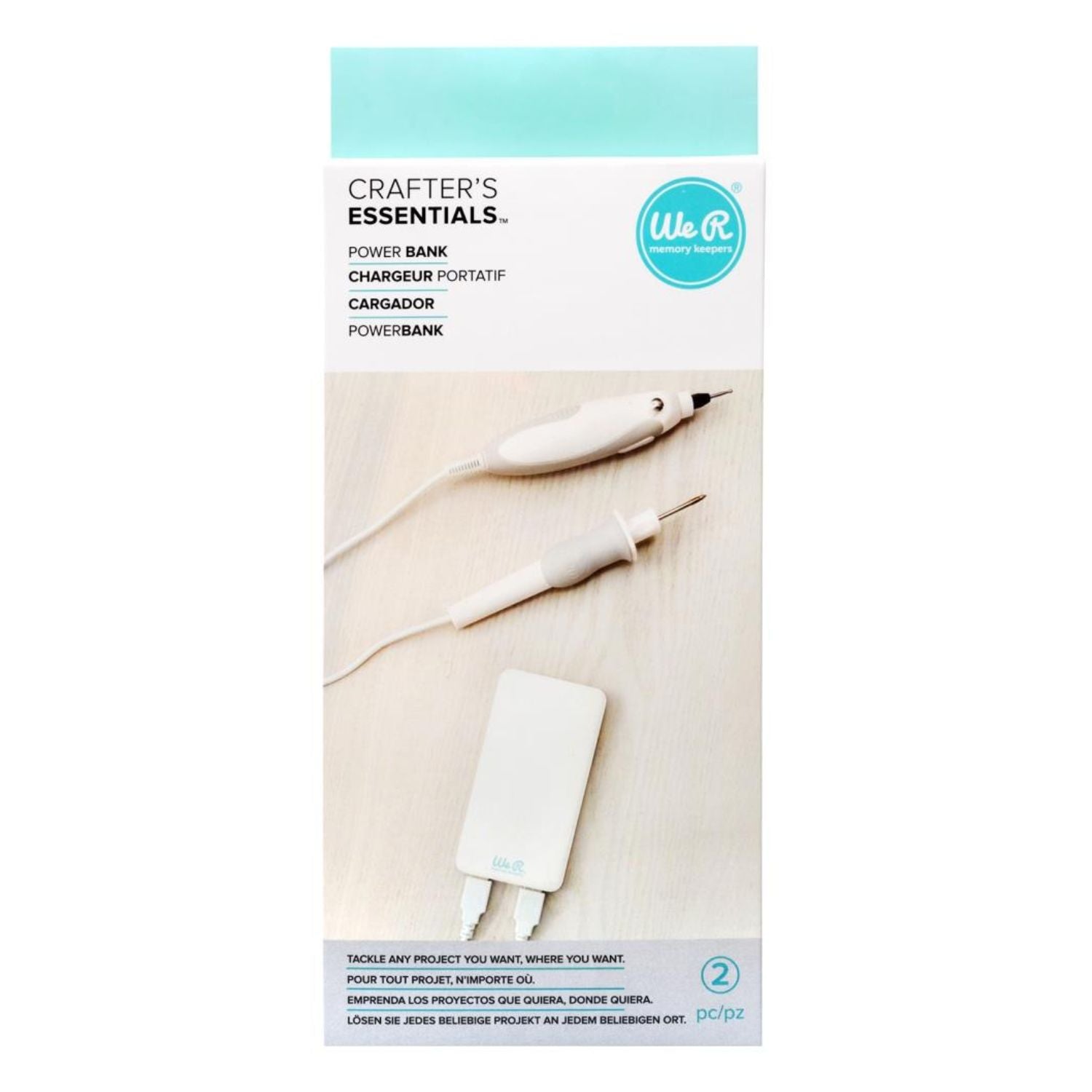 USB Power Tools Battery Pack / Bateria Portátil Entradas USB Herramientas We R Memory Keepers