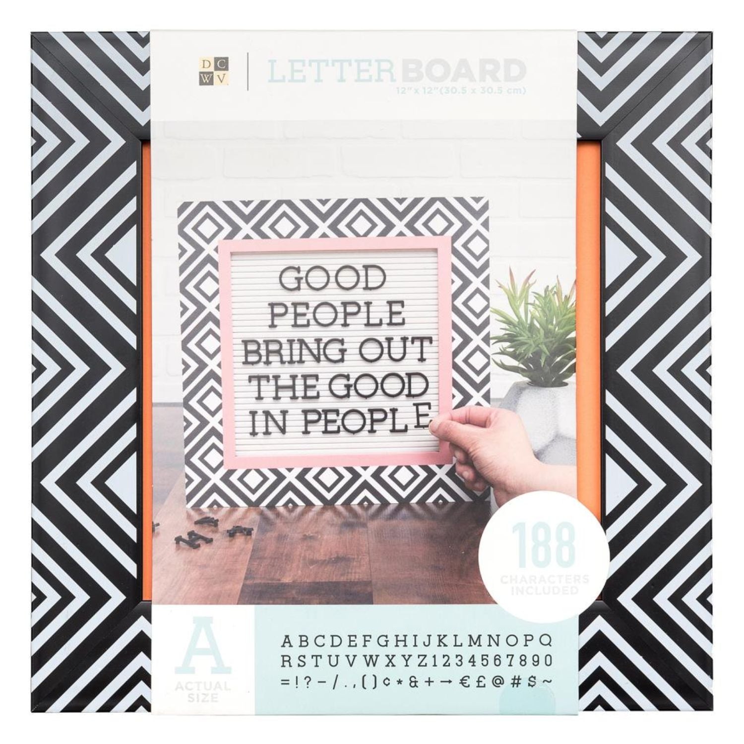 Framed Letterboard with Letters / Tablero de Mensajes 