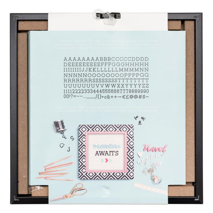 Framed Letterboard with Letters / Tablero de Mensajes 