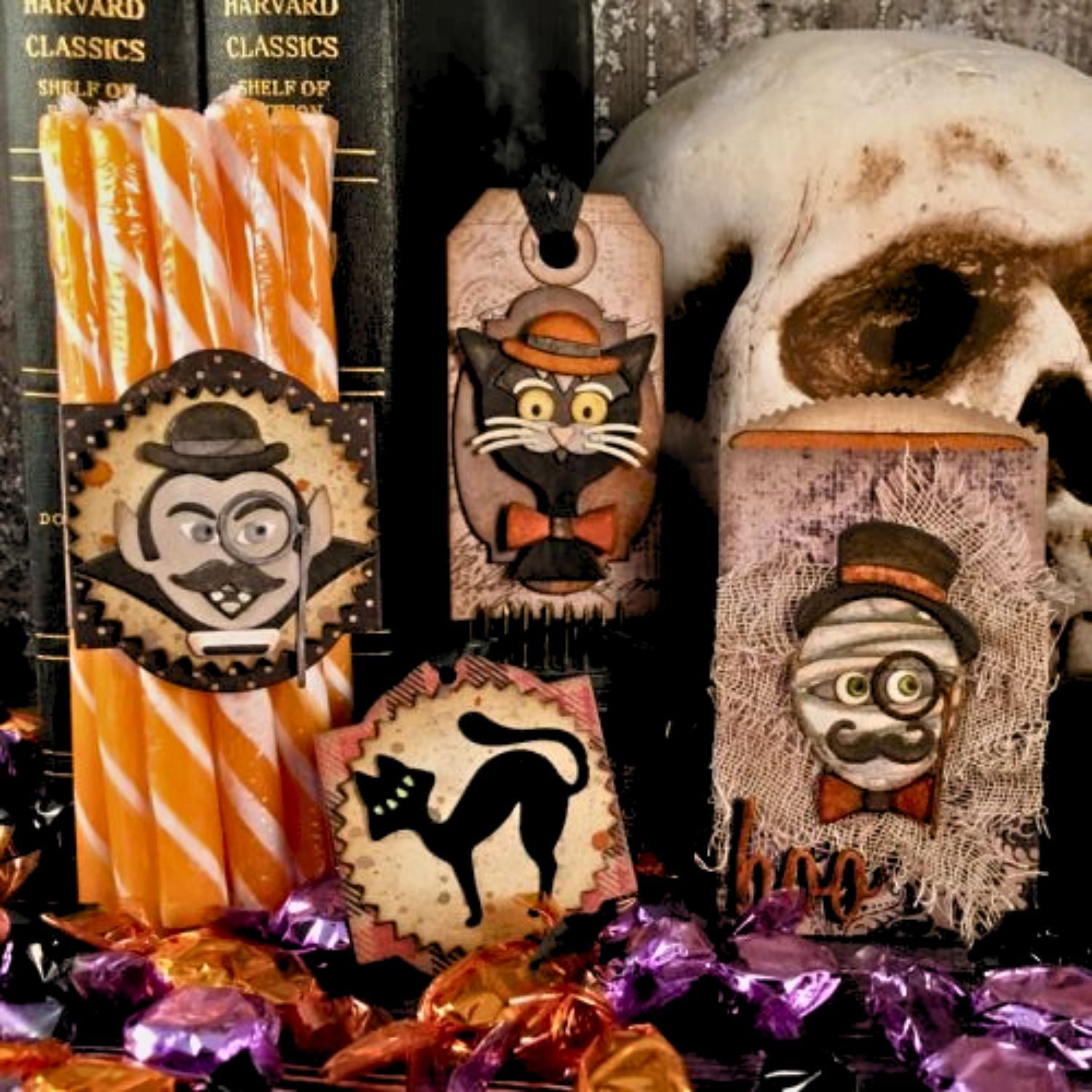 Thinlits Die Set Hip Haunts / Suajes de Halloween Dados de Corte / Suajes / Troqueles Sizzix