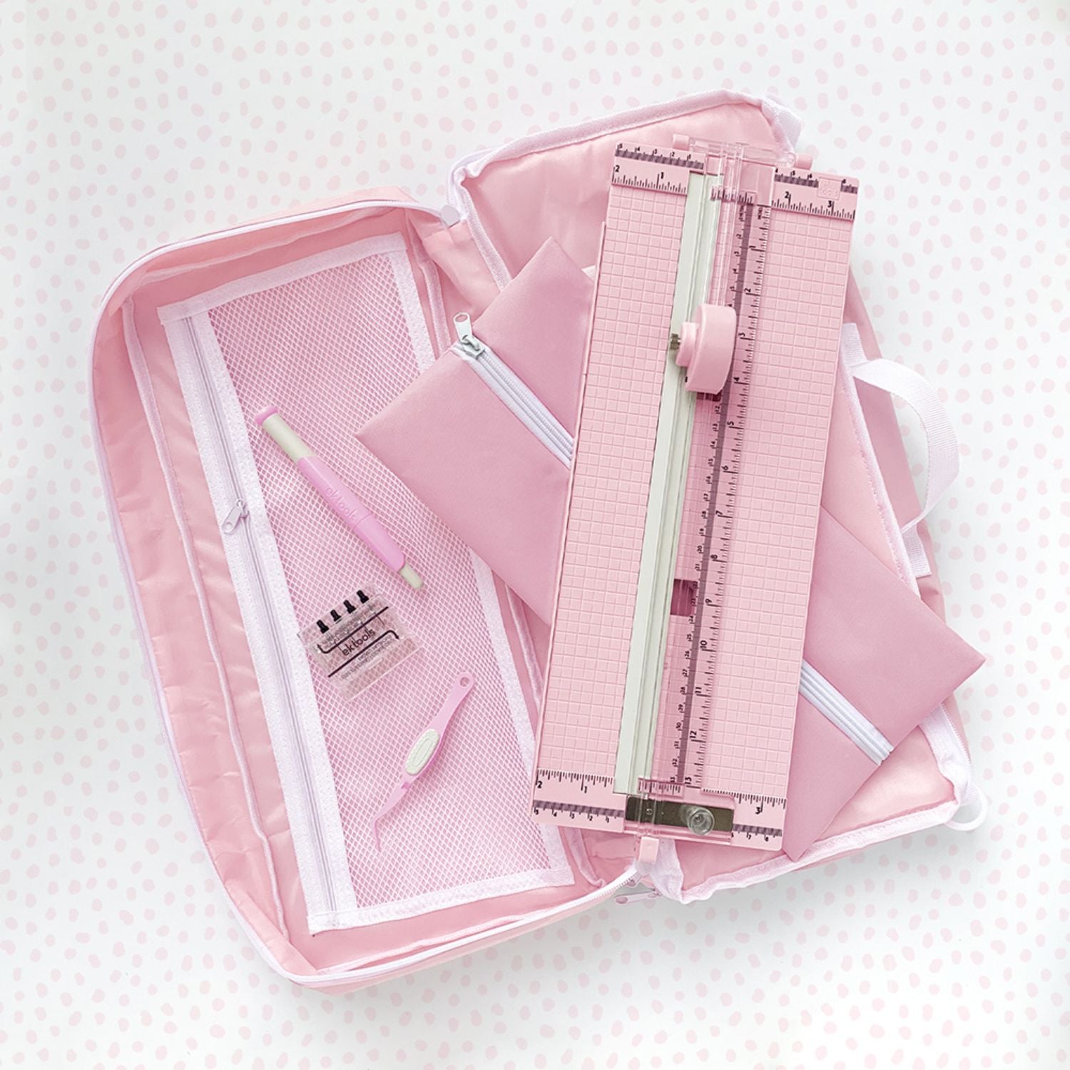 Craft Tote Pink / Bolsa para Herramientas Rosa Almacenamiento y Organización Ek Tools