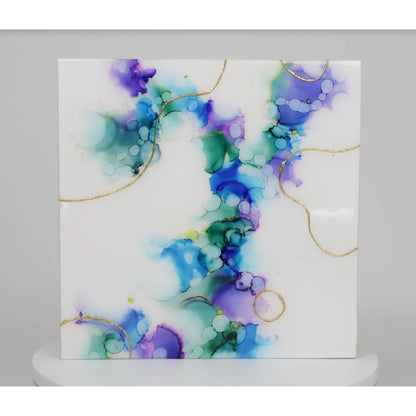 Alcohol Ink Adhesive Yupo Paper / 10 Hojas de Papel Yupo Adhesivo Papel para Arte Couture Creations