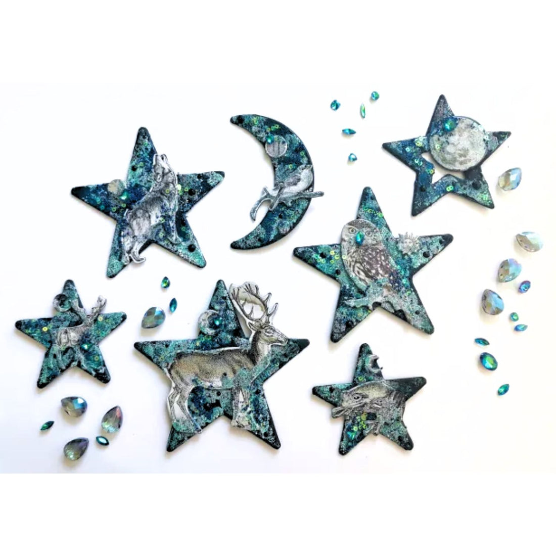 Embossing Powder Metal Maniacs Set / 5 Polvos de Embossing Metálicos Polvos de Embossing Lindy&