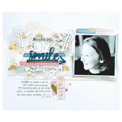 Magical Forest Dreamer Vellum Sheet / 1 Hoja Papel Albanene Arcoiris 12" Papel, Hojas Sueltas Crate Paper