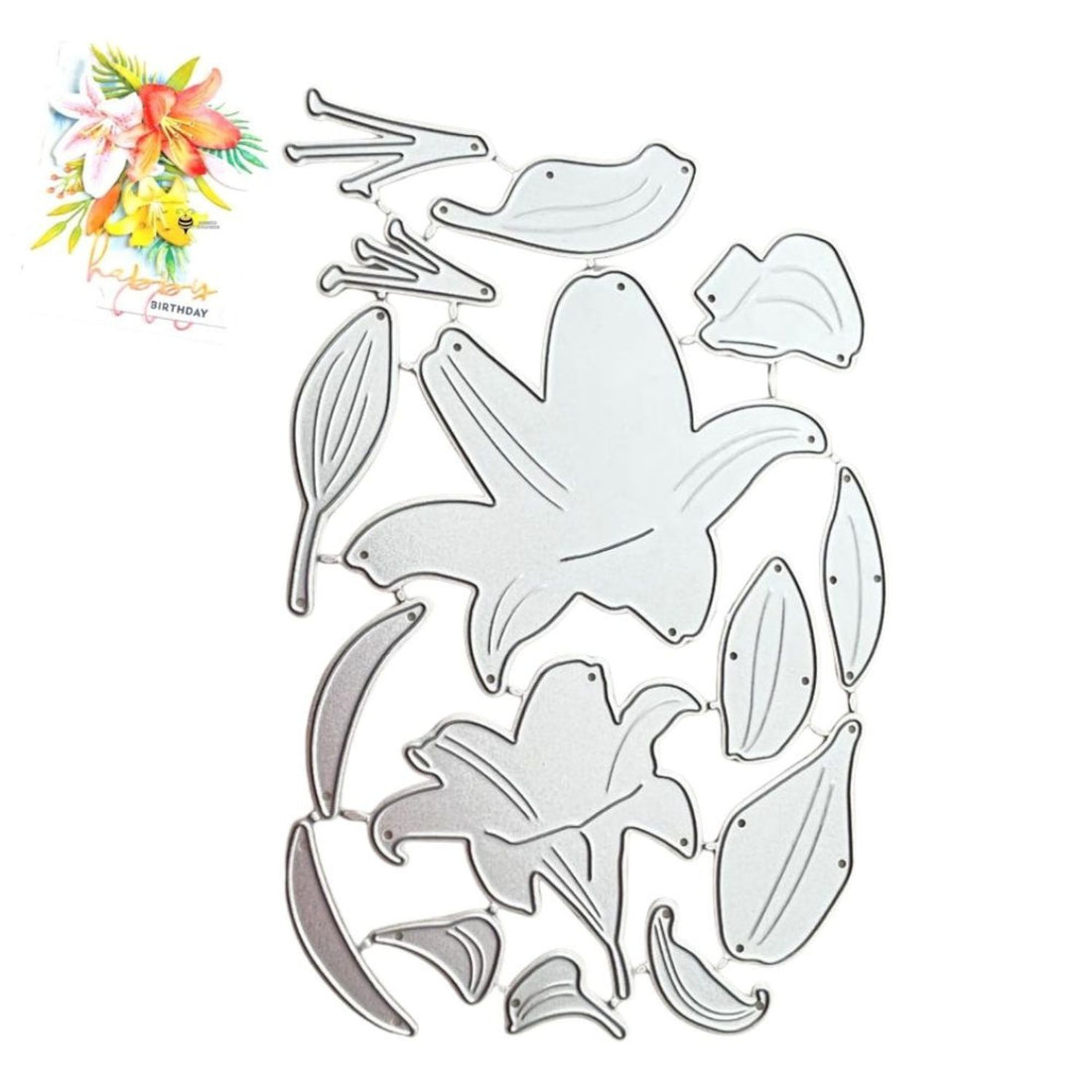 Suajes de Flor Lilly Dados de Corte / Suajes / Troqueles Hobbees