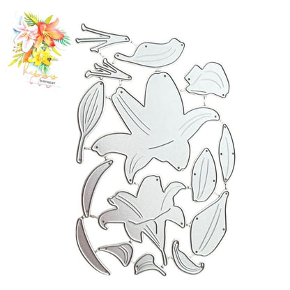 Suajes de Flor Lilly Dados de Corte / Suajes / Troqueles Hobbees