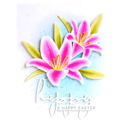 Suajes de Flor Lilly Dados de Corte / Suajes / Troqueles Hobbees