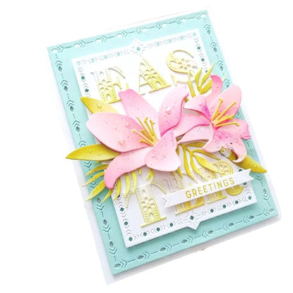 Suajes de Flor Lilly Dados de Corte / Suajes / Troqueles Hobbees