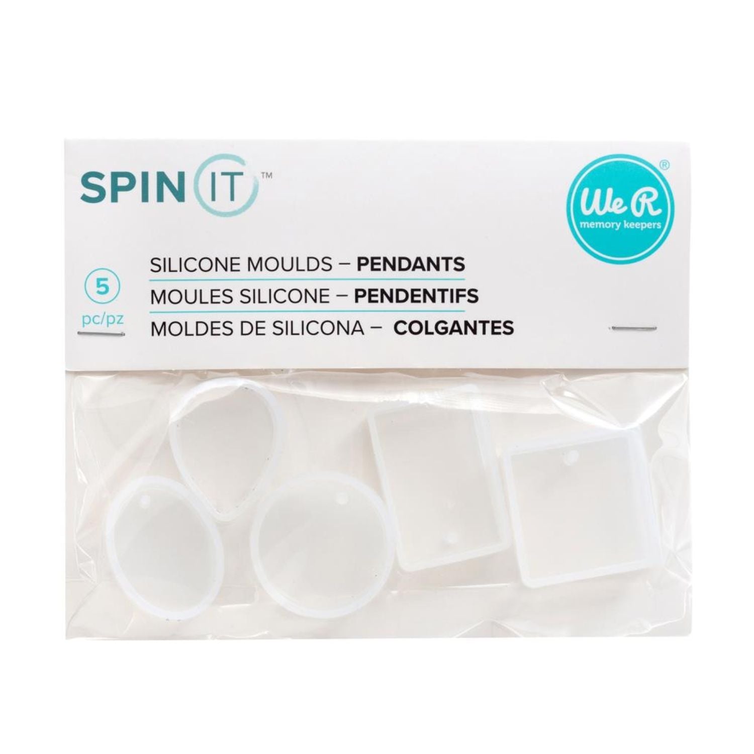 Pendant SIlicone Molds / Moldes de Silicón para Pendientes o Dijes Resina Epóxica y Accesorios We R Memory Keepers