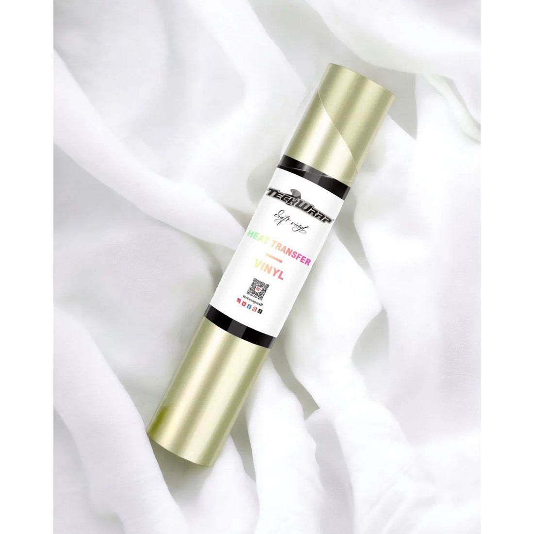 Cold Gold Metallic Pearlescent HTV / Vinil Termoadhesivo Perlado Metálico Oro Frío Viniles Teckwrap