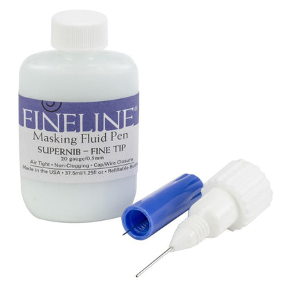 Masking Fluid / Líquido Enmascarador Punta Fina Medios Mixtos y Pastas Texturizadoras Fineline Applicators