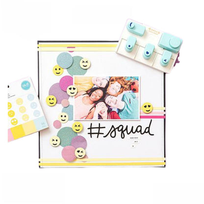 Emoji Punch Board / Tabla Para Hacer Caritas Herramientas para Planners y Journals We R Memory Keepers