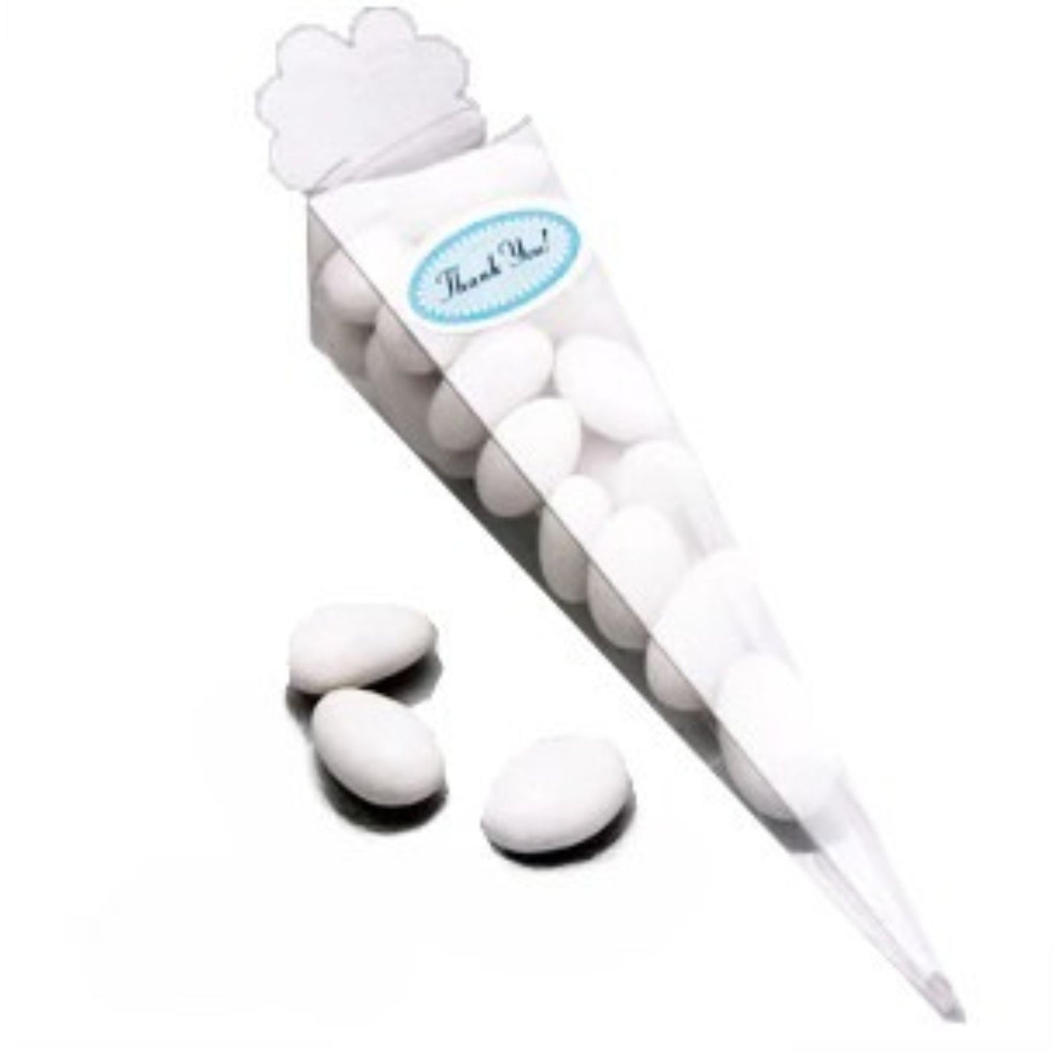 Cone Shaped Clear Plastic Boxes / 10 Cajitas Transparentes Cajitas para Armar Victoria Lynn