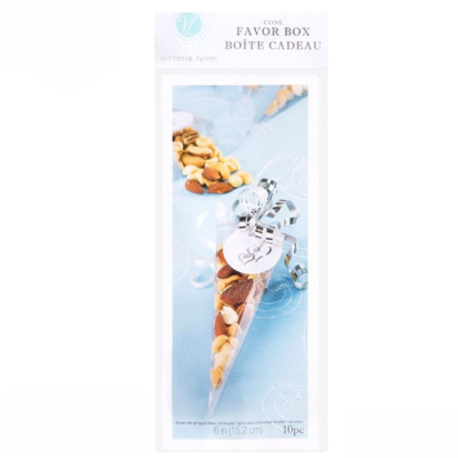 Cone Shaped Clear Plastic Boxes / 10 Cajitas Transparentes Cajitas para Armar Victoria Lynn