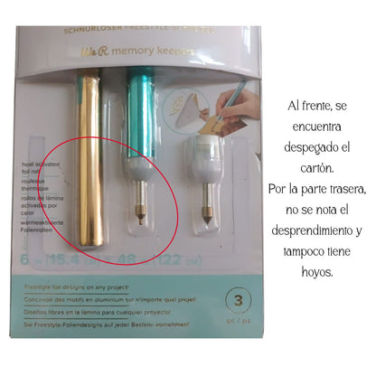 EA Foil Quill Cordless Freestyle Pen / Bolígrafo Inalámbrico Foil Quill Herramientas We R Memory Keepers