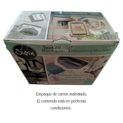 EA Texture Boutique Gray &amp; White / Máquina para Grabado Suajadoras / Troqueladoras Sizzix