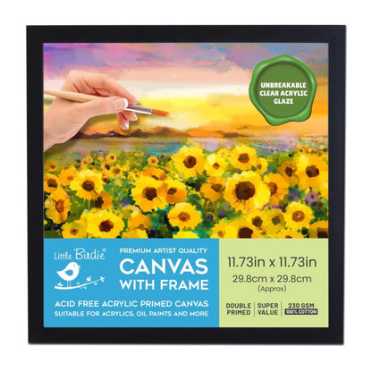 Canvas Premium With Frame / Lienzo Premium Con Marco 12 x 12" Lienzos Little Birdie