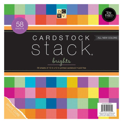 Cardstock Stack Brights / Block de Cartulina Texturizada Papel DCWV