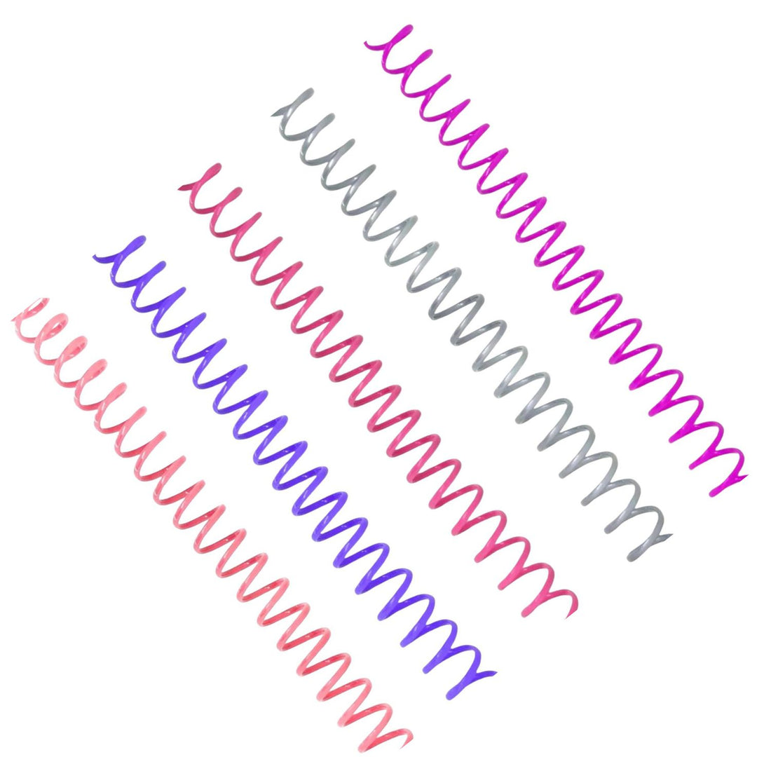5 Espirales para Encuadernación 3:1, 15mm, Color Mixto 