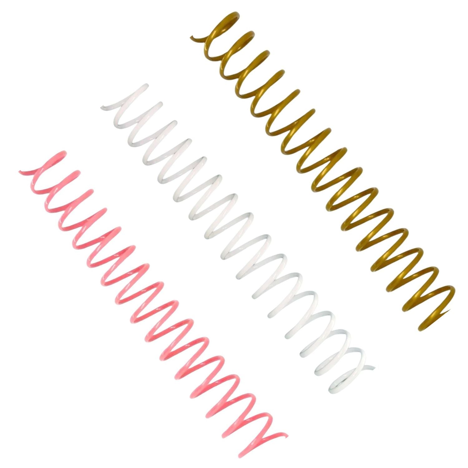 5 Espirales para Encuadernación 3:1, 20mm, Color Mixto 