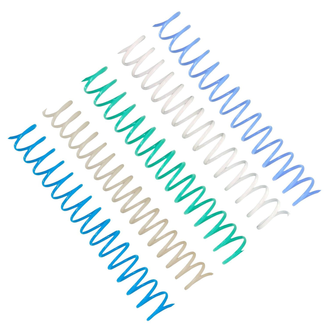 5 Espirales para Encuadernación 3:1, 20mm, Color Mixto 