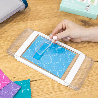 Dimensional Diffuser Starter Set / Placa Difusora Rectangular e Insertos (Kit Inicial) Folders de Grabado Sizzix