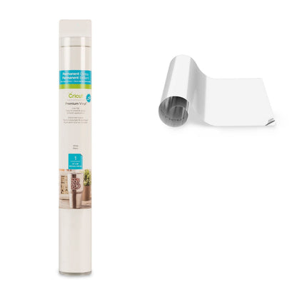 Premium Vinyl White 12 x 48&quot; / Rollo de Vinil Permanente Blanco Viniles Cricut