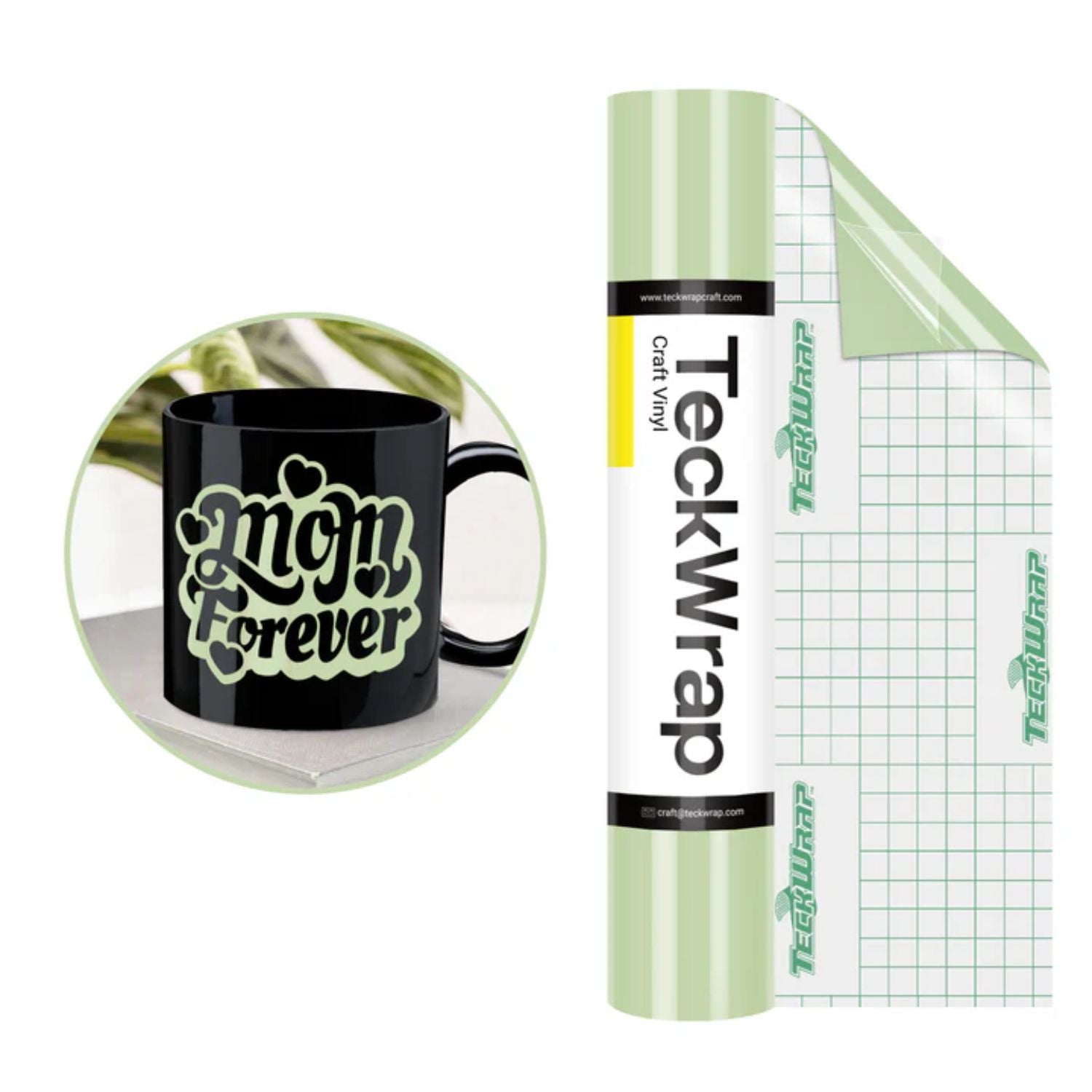 Glossy Vinyl Liveable Green / Vinil Adhesivo Brilloso Verde Suave Viniles Teckwrap