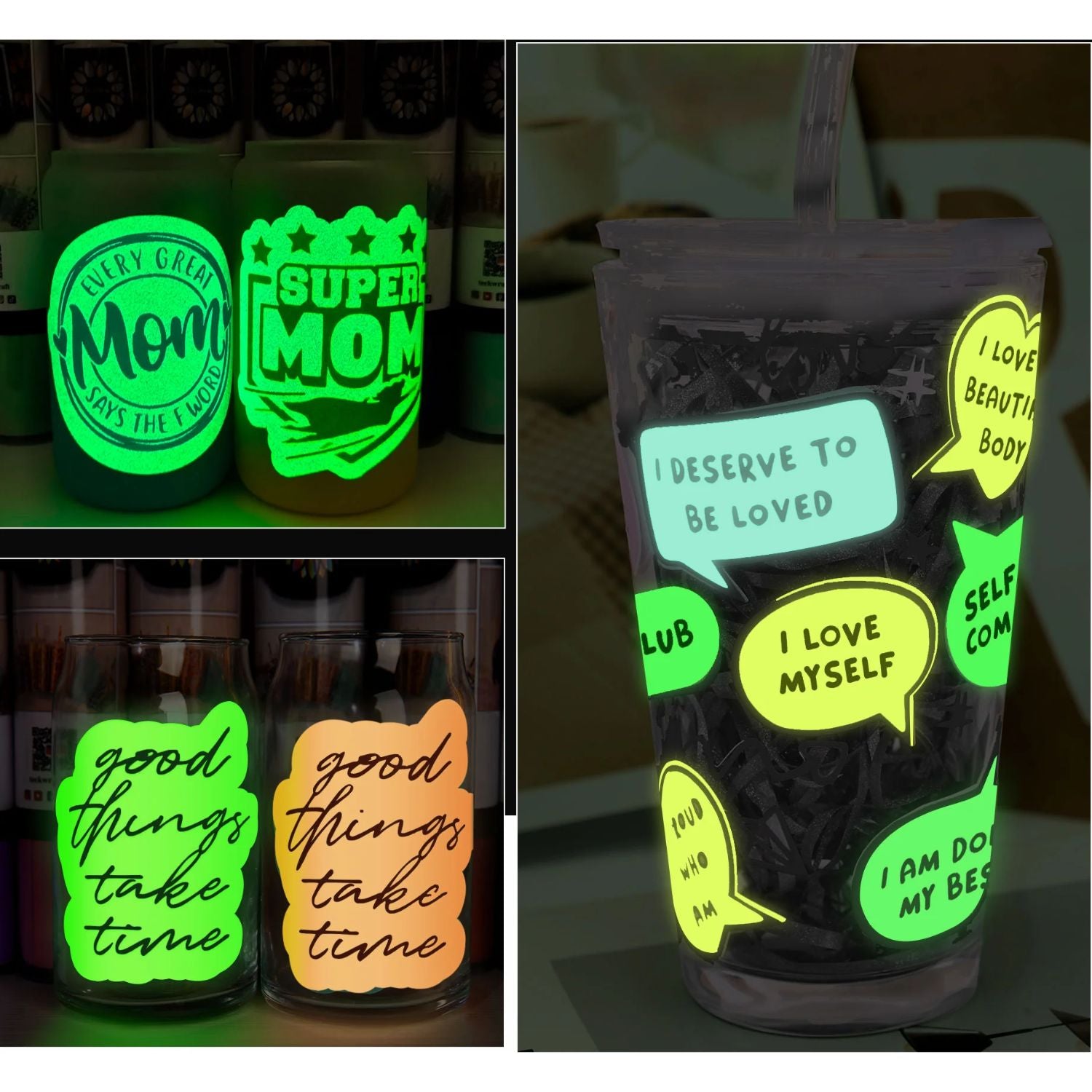 Glow In the Dark Vinyl Lime / Vinil Adhesivo Brilla en la Obscuridad Lima Viniles Teckwrap