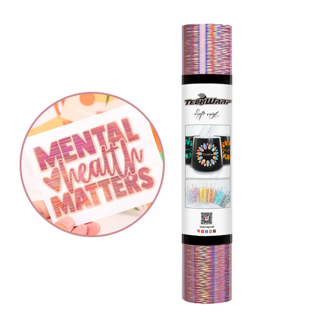 Starlight Chrome Rose Gold Vinyl / Vinil Holográfico Luz De Estrella Oro Rosa Viniles Teckwrap