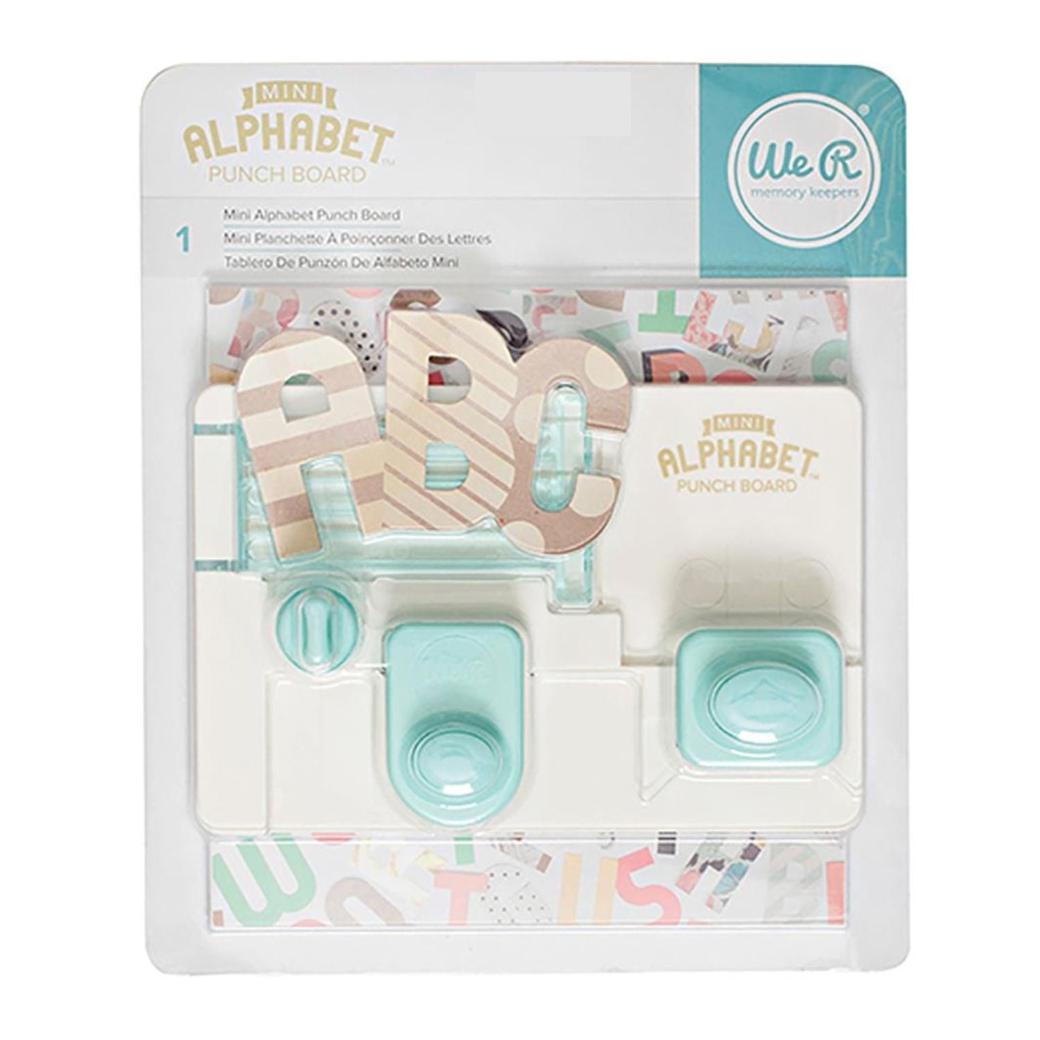 Mini Alphabet Punch Board / Tabla para Crear Letras Pequeñas Herramientas We R Memory Keepers